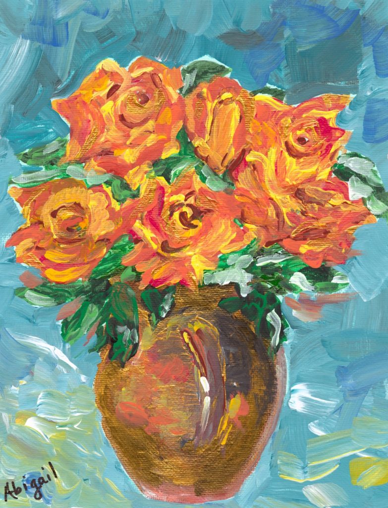 Orange and Yellow Roses