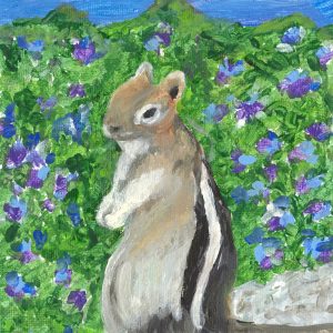 Chipmunk<br>Original Available – 5×7 – $100