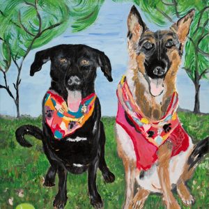 Two Dogs<br>Original Sold