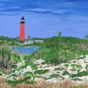 Lighthouse at Dog Park – Original Available – 20x16x2 – $400